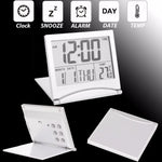 นาฬิกาปลุกดิจิทัลพกพาพับได้หน้าจอ LCD MT-033
