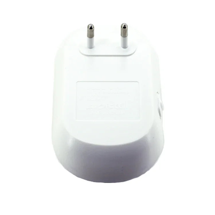 เครื่องไล่ยุงและหนูด้วยคลื่นอัลตราโซนิกพร้อมไฟ LED ปลั๊ก EU AC90V-250V (สีขาว+น้ำเงิน), ปลั๊ก EU