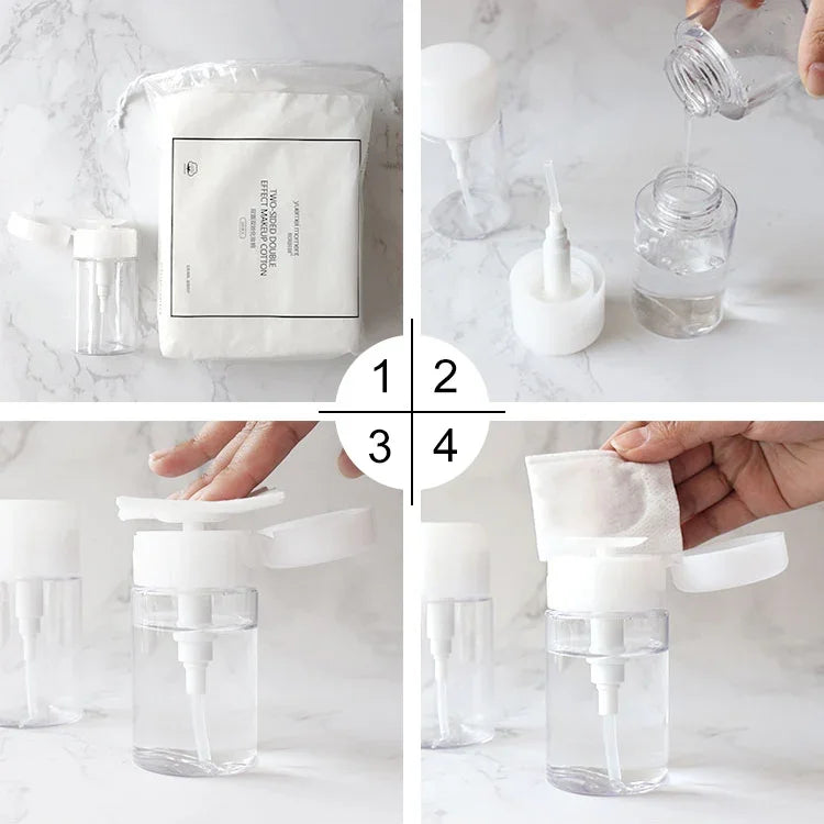 ขวดปั๊มกดของเหลวแบบพกพา ขวดพลาสติกเปล่า 100ml, 100ml