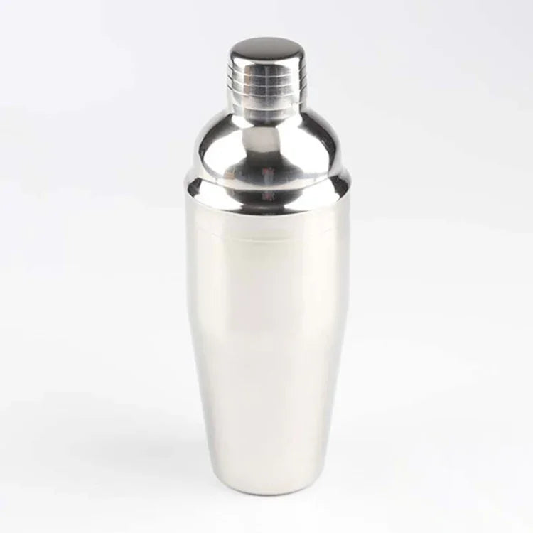 ชุดเครื่องมือเชคเกอร์ค็อกเทลสแตนเลส 14 in 1 พร้อมฐานไม้ไผ่, ความจุ: 750ml, 750ml, ไม้ไผ่