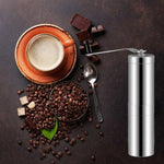 เครื่องบดกาแฟมือหมุนสแตนเลสแบบกรวยแบบพกพา ความจุ: 40 กรัม, สแตนเลส ความจุ: 40 กรัม
