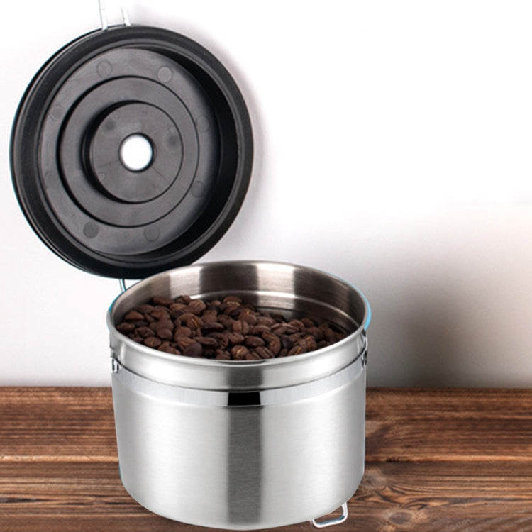 ภาชนะเก็บอาหารเมล็ดกาแฟสแตนเลส 800 มล. พร้อมวาล์วระบายก๊าซ CO2 ในตัวและปฏิทิน