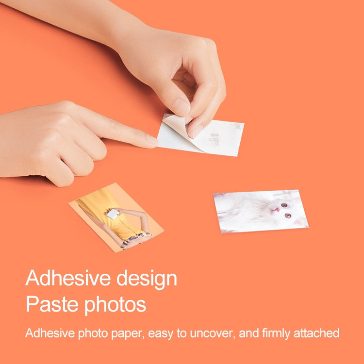 กระดาษพิมพ์ภาพถ่ายแท้ Xiaomi 50 แผ่น สำหรับเครื่องพิมพ์ภาพถ่ายพกพา Xiaomi, กระดาษเครื่องพิมพ์ภาพถ่ายพกพา