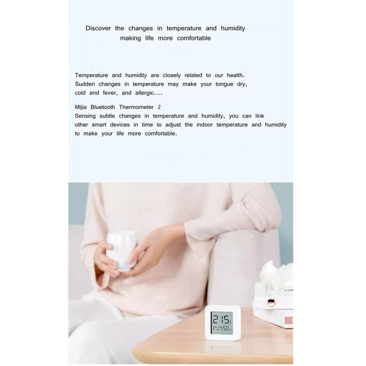 เครื่องวัดอุณหภูมิและความชื้นบลูทูธ Xiaomi Mijia ดั้งเดิม รุ่น 2