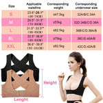 เข็มขัดรองรับไหล่แก้กระดูกคดบางเฉียบสำหรับผู้หญิง ขนาด: XL, XL
