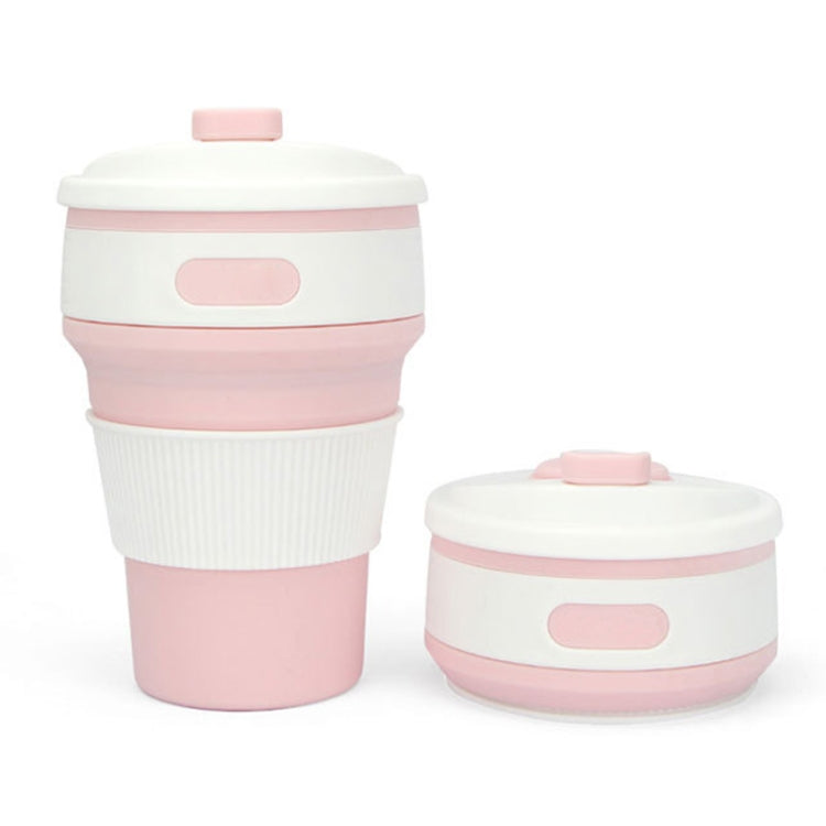 แก้วกาแฟซิลิโคนพับได้แบบพกพา 350 มล. แก้วเดินทางอเนกประสงค์