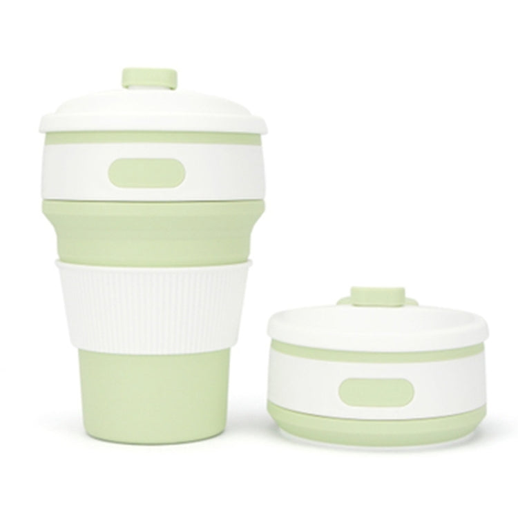 แก้วกาแฟซิลิโคนพับได้แบบพกพา 350 มล. แก้วเดินทางอเนกประสงค์
