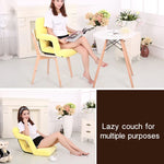 โซฟาเลซี่แบบพับได้พร้อมที่วางแขนและพนักพิงเดี่ยว รุ่น A3 ขนาด 92x58x12cm (สีเหลือง), 92x58x12cm (สีชมพูแดง), 92x58x12cm (สีแดง), 92x58x12cm (สีน้ำเงิน), 92x58x12cm (สีคาคี), 92x58x12cm (สีกาแฟ), 92x58x12cm (สีดำ)
