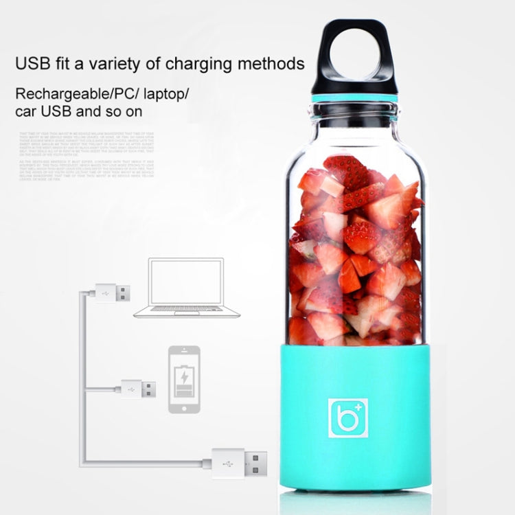 Bingo ถ้วยปั่นน้ำผลไม้ไฟฟ้าขนาดเล็กพกพา USB 500 มล. เครื่องปั่นน้ำผลไม้ 22000 รอบต่อนาที ใบมีด 2 แฉก สีชมพู สีเขียว สีฟ้า สีม่วง สีแดง
