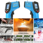 เทอร์โมมิเตอร์ดิจิตอลอินฟราเรดสำหรับทำอาหารแบบถือ BENETECH GM531 ช่วงวัด: -50~530 C, GM531