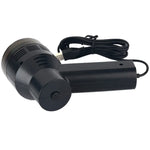 เครื่องดูดฝุ่น USB แบบพกพา HK-6019A กำลัง 3.5W แปรงทำความสะอาดแป้นพิมพ์ ควบคุมด้วยหัวดูด ฝุ่นสะสม สำหรับทำความสะอาดแล็ปท็อป / สัตว์เลี้ยง, สาย USB ยาว 1.8 ม., DC 5V (สีดำ)