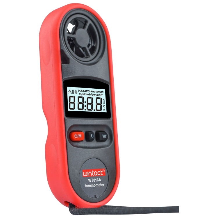 เครื่องวัดอุณหภูมิและความเร็วลมดิจิทัล Wintact WT816A รุ่น WT816A