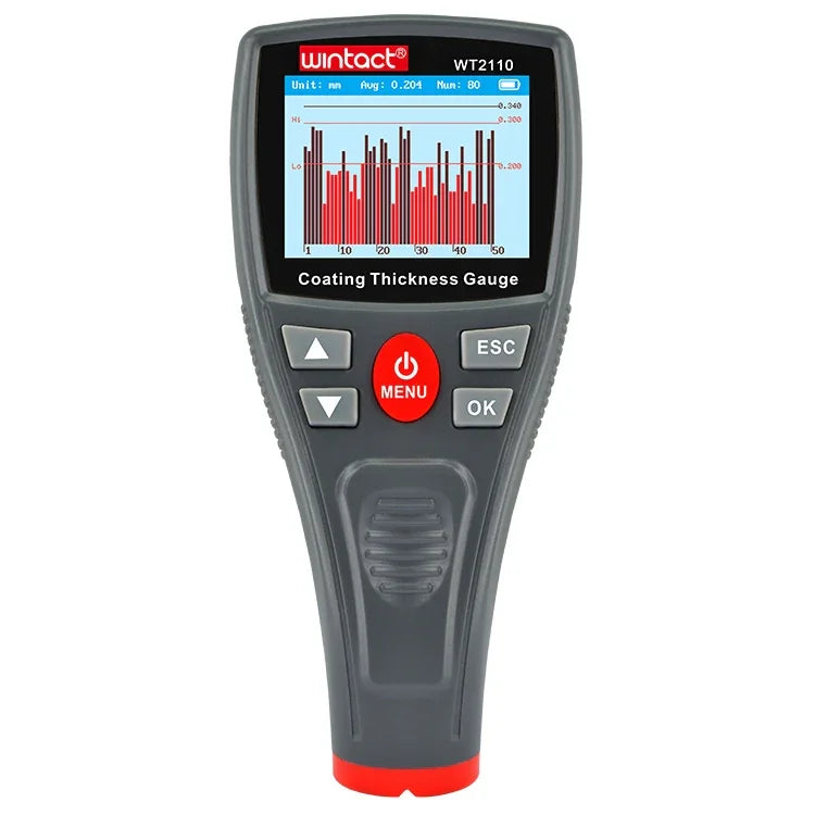 เครื่องวัดความหนาการเคลือบหน้าจอสี Wintact WT2110, WT2110