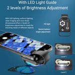 APEXEL APL-MS002BK กล้องจุลทรรศน์มือถือ HD 200X แบบพกพาพร้อมไฟ LED, APL-MS002BK
