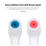 เครื่องล้างหน้าไฟฟ้าซิลิโคนสั่นอัลตราโซนิกแบตเตอรี่ CNaier AE-868, AE-868(สีชมพู), AE-868(สีน้ำเงิน)