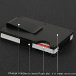 กระเป๋าสตางค์บางพร้อมคลิปเงินและที่ใส่บัตรเครดิต สีสุ่ม รุ่น X-11