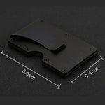 กระเป๋าสตางค์บางพร้อมคลิปเงินและที่ใส่บัตรเครดิต สีสุ่ม รุ่น X-11