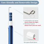 กล้องส่องหู USB 3 in 1 i95 ความละเอียด HD 0.3MP สำหรับโทรศัพท์ Android OTG, PC และ MacBook, สายยาว 1.75 ม., สีขาว 3 in 1 0.3MP