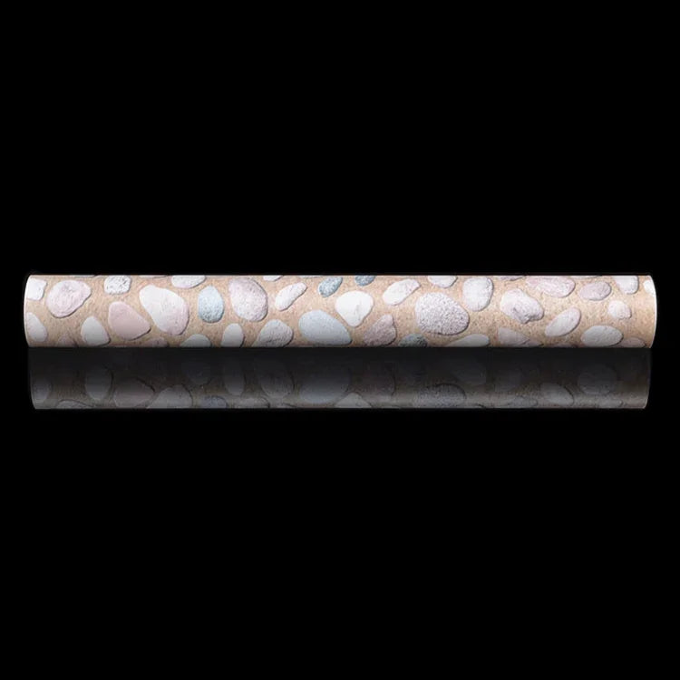 สติ๊กเกอร์วอลเปเปอร์ตกแต่งอิฐหิน 3D ลายก้อนกรวด สร้างสรรค์ สำหรับห้องนอน ห้องนั่งเล่น กันน้ำ ขนาด 45 x 1000 ซม., ก้อนกรวด