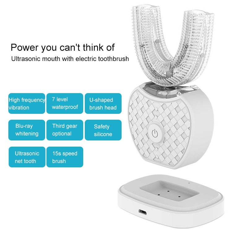 Vwhite เครื่องทำความสะอาดฟันอัตโนมัติซิลิโคน 3 โหมด