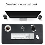 Multifunction Business Double Sided PU Leather Mouse Pad Keyboard Pad Table Mat Computer Desk Mat, Size: 80 x 40cm