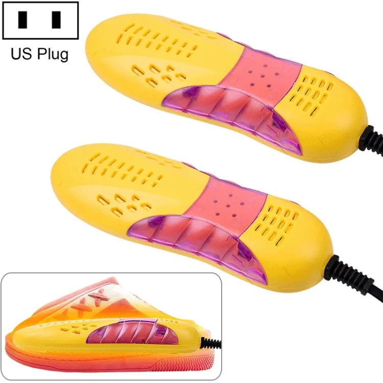 เครื่องอบรองเท้าแบบมัลติฟังก์ชันสำหรับใช้ในบ้าน ลายการ์ตูน พร้อมไฟ US Plug, ปลั๊ก US