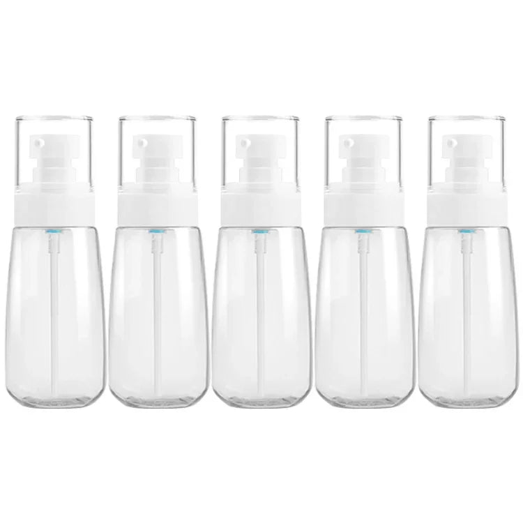 ขวดพลาสติกเดินทาง 5 ชิ้น ป้องกันการรั่วซึม อุปกรณ์เดินทางขนาดเล็ก 80ml, 80ml