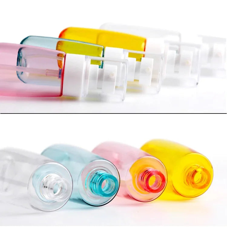 ขวดพลาสติกเดินทาง 5 ชิ้น ป้องกันการรั่วซึม อุปกรณ์เดินทางขนาดเล็ก 100ml, 100ml