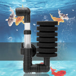 เครื่องกรองฝ้ายชีวภาพแบบเงียบสองหัวติดผนังสำหรับตู้ปลา HC7149A, HC7149B, HC7149C, HC7149D