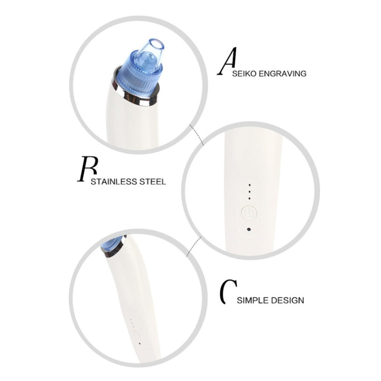 เครื่องดูดสิวอเนกประสงค์ 5W 1A ทำความสะอาดรูขุมขนพร้อมหัวตรวจสี่หัว