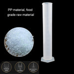 กระบอกตวงพลาสติก PP 1000mL พร้อมปากเทและฐานหกเหลี่ยม 1000ml
