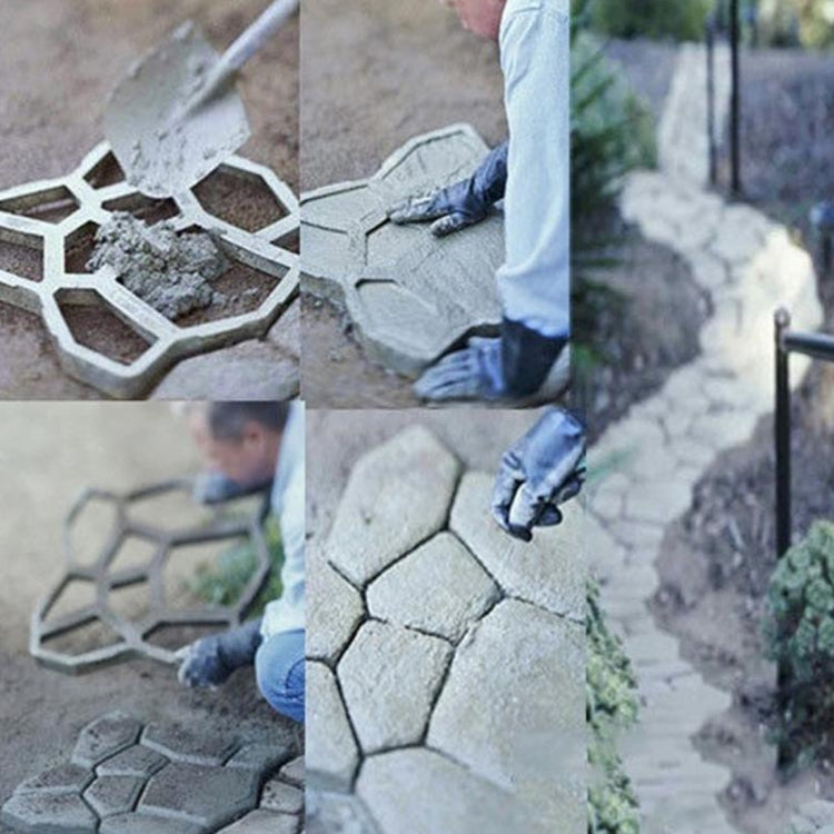 แม่พิมพ์ถนนคอนกรีตซีเมนต์แบบแมนนวล แม่พิมพ์พลาสติก DIY สำหรับทางเดินสวน, แม่พิมพ์ทางเดินสวน