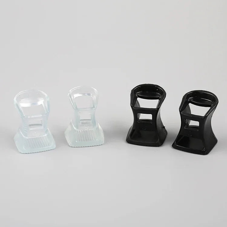 5 คู่ ปลอกกันลื่น PVC ทนทานสำหรับรองเท้าส้นสูง ปกป้องรองเท้า ขนาด: L, จัดส่งสีสุ่ม, ขนาด: L