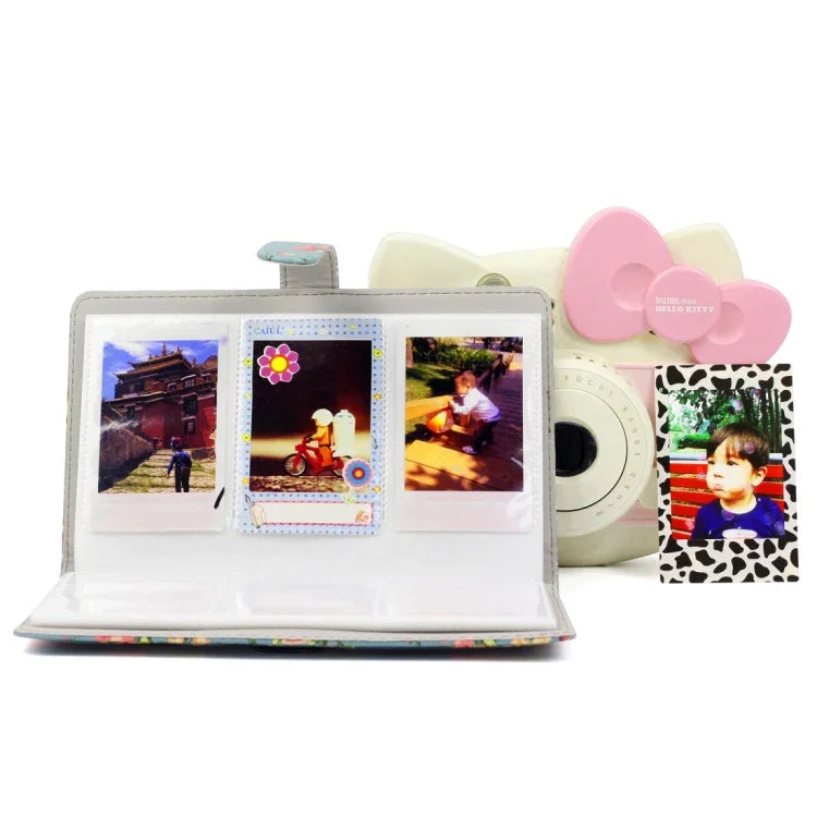 อัลบั้มรูป DIY ขนาด 3 นิ้ว ลายกุหลาบ PU แบบแทรก 32 หน้า สำหรับโพลารอยด์, กุหลาบ