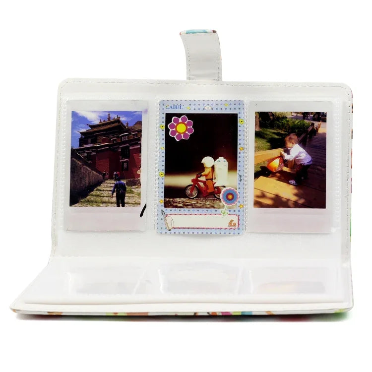 อัลบั้มรูปขนาด 3 นิ้ว ลายขนมหวาน DIY PU แบบแทรก 32 หน้า สวยงาม สำหรับโพลารอยด์ ลายขนมหวาน
