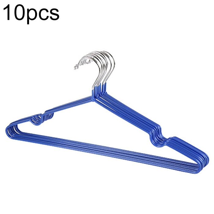 ราวตากผ้าสแตนเลสเคลือบ PVC ป้องกันลื่น 10 ชิ้น สำหรับใช้ในบ้าน