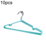 ราวตากผ้าสแตนเลสเคลือบ PVC ป้องกันลื่น 10 ชิ้น สำหรับใช้ในบ้าน