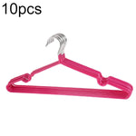 ราวตากผ้าสแตนเลสเคลือบ PVC ป้องกันลื่น 10 ชิ้น สำหรับใช้ในบ้าน