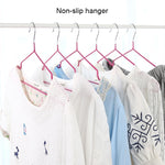 ราวตากผ้าสแตนเลสเคลือบ PVC ป้องกันลื่น 10 ชิ้น สำหรับใช้ในบ้าน