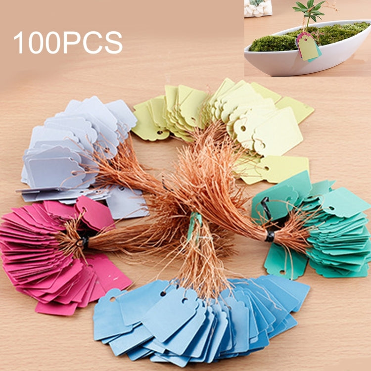 100 ชิ้น ป้ายติดต้นไม้ในสวน พลาสติกกันน้ำ ทนทาน ใช้ซ้ำได้ ป้ายดอกไม้ ป้ายติดต้นไม้ สีสุ่ม จัดส่ง ป้ายติดต้นไม้ 1