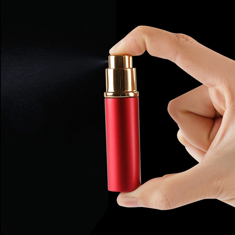 ขวดน้ำหอมแก้วพกพาเติมได้แบบสเปรย์ฝอยละเอียด พร้อมตัวถังโลหะ 5ml