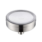 Removable and Washable 304 Stainless Steel Round Pressurized Top Spray Shower Head, Size: 118mm, Pattern D
