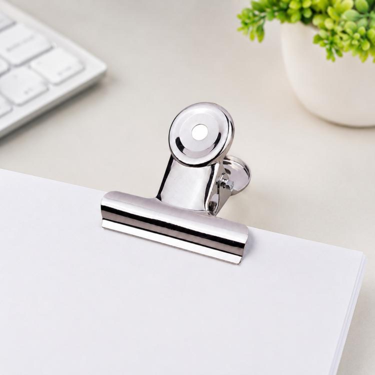 10pcs 63mm Silver Metal Stainless Steel Round Clip Notes Letter Paper Clip Office Bind Clip, 10PCS / 63mm