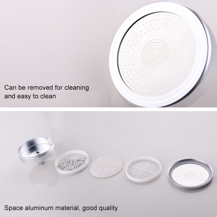 Removable and Washable 304 Stainless Steel Round Pressurized Top Spray Shower Head, Size: 80mm, Pattern G