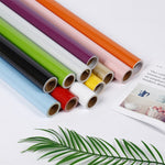 วอลเปเปอร์ตกแต่งเฟอร์นิเจอร์ลายอิฐ PVC มุก 3D สติ๊กเกอร์วอลเปเปอร์กันน้ำ สำหรับห้องนอน ห้องนั่งเล่น ม้วนวอลเปเปอร์ ขนาด: 60x500cm