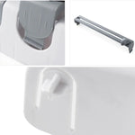 Kitchen Wall Mounted Cling Film Holder Wrap Storage Rack Hanger Rack Cutting Device, Size: 39 x 10 x 24cm, Grey