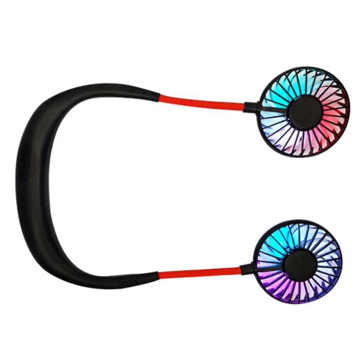 พัดลมแขวนคอแบบมินิสร้างสรรค์ พร้อมไฟ LED สำหรับกลางแจ้ง F008 (สีดำ), F008, F008 (สีน้ำเงิน), F008 (สีขาว)