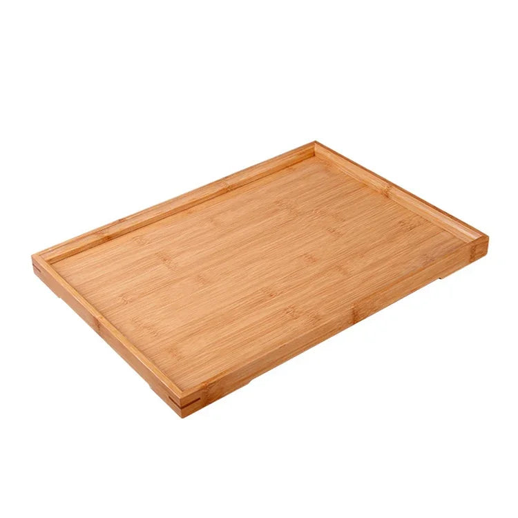 ถาดชาช่องมุมไม้ไผ่ ขนาด 37x26 ซม.