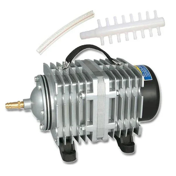 ACO-012A ปั๊มลมแม่เหล็กไฟฟ้า 390W 158L/นาที สำหรับตู้ปลาและอาหารทะเล เพิ่มออกซิเจน ปลั๊ก US, ACO-012A