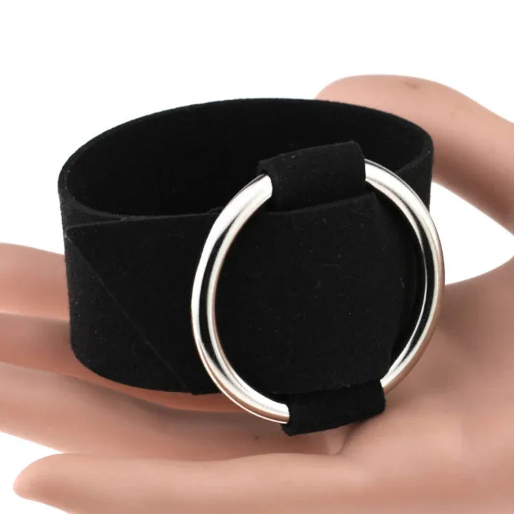 สร้อยข้อมือกำมะหยี่กลมเรียบง่ายสไตล์ยุโรปและอเมริกา 2 ชิ้น, ส่งสีสุ่ม